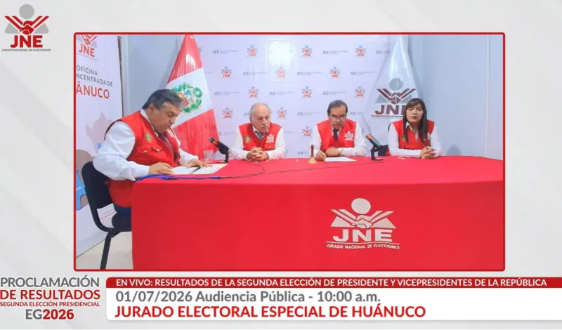 Elecciones 2026: JEE culmina proclamación de resultados de segunda vuelta presidencial