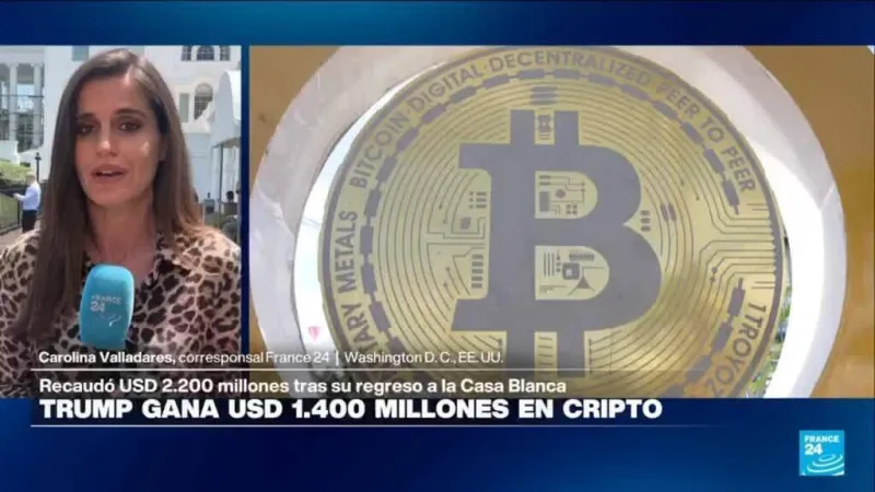 Informe desde Washington: Trump recaudó 1.400 millones de dólares en criptomonedas