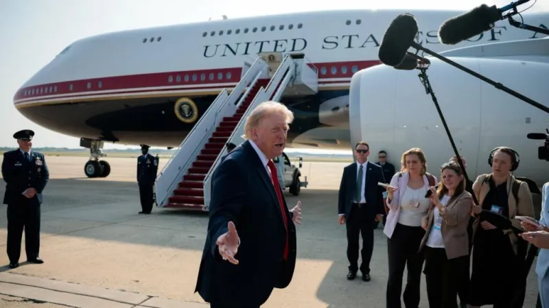 Donald Trump estrenó el polémico nuevo Air Force One donado por Qatar, “el mejor jamás construido”