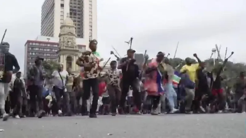 Sudáfrica refuerza la seguridad ante protestas contra migrantes irregulares