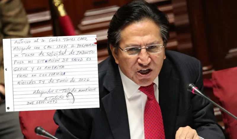 Alejandro Toledo autoriza a su abogado solicitar indulto humanitario