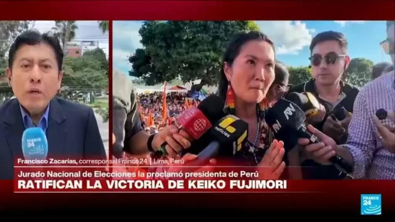 Informe desde Lima: Jurado Nacional de Elecciones ratifica la victoria de Keiko Fujimori