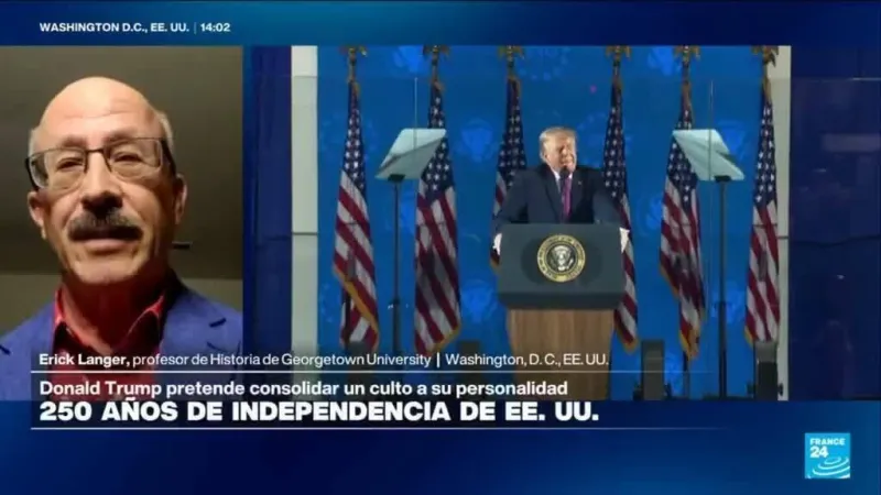 Erick Langer: "Trump ha tratado de hacer el aniversario de los 250 años sobre él y no sobre EE. UU."
