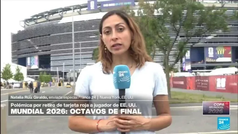 Informe desde Nueva York: polémica por retiro de tarjeta roja a jugador de EE. UU. en el Mundial