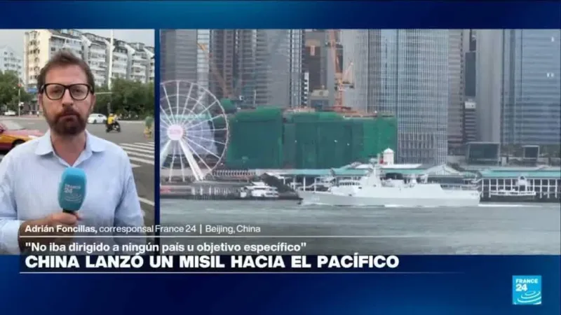 China lanza un misil balístico al Pacífico y minimiza el impacto de las maniobras