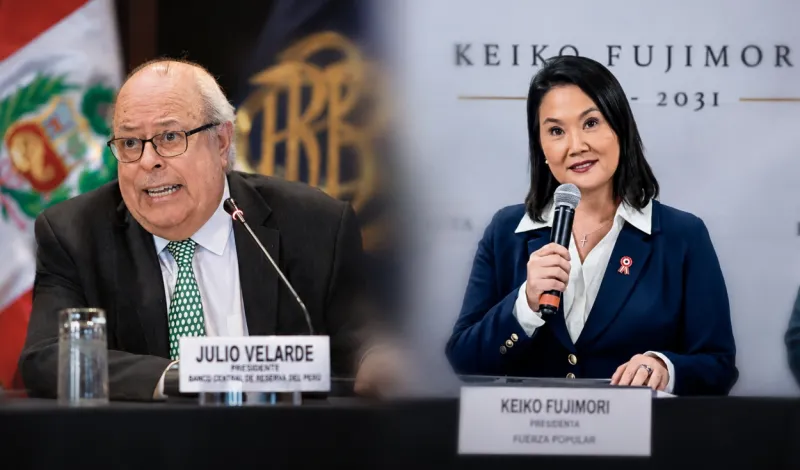 Keiko Fujimori se reunirá con Julio Velarde para definir su posible continuidad en el BCRP