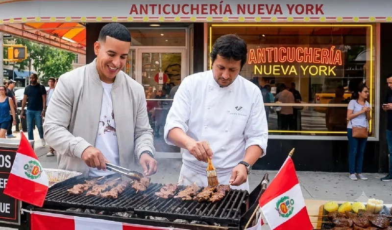 Daddy Yankee apuesta por la gastronomía nacional: abrirá una anticuchería en Nueva York con el chef peruano Jaime Pesaque