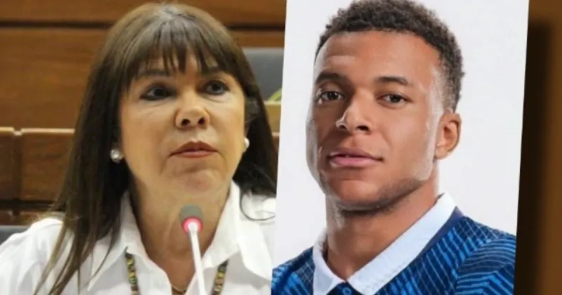 Feroz cruce entre Mbappé y una senadora paraguaya por su ataque racista: "En vez de leche materna chupaba cocos y lo más instruido que escuchó eran chimpancés"