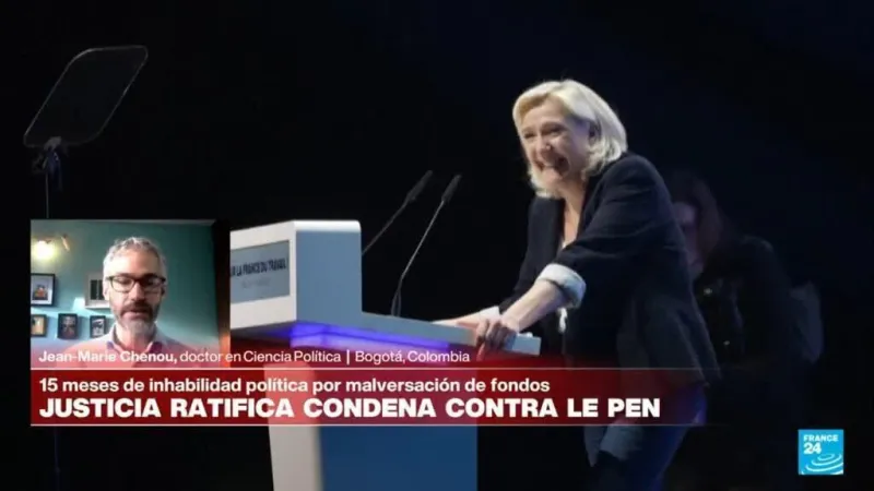 Jean-Marie Chenou: 'Le Pen podría decidir hacer campaña con brazalete electrónico'