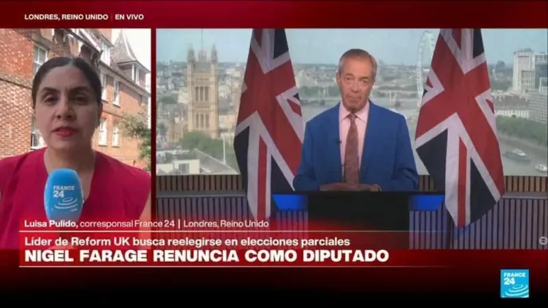 Informe desde Londres: Nigel Farage dimite como diputado para convocar elecciones parciales