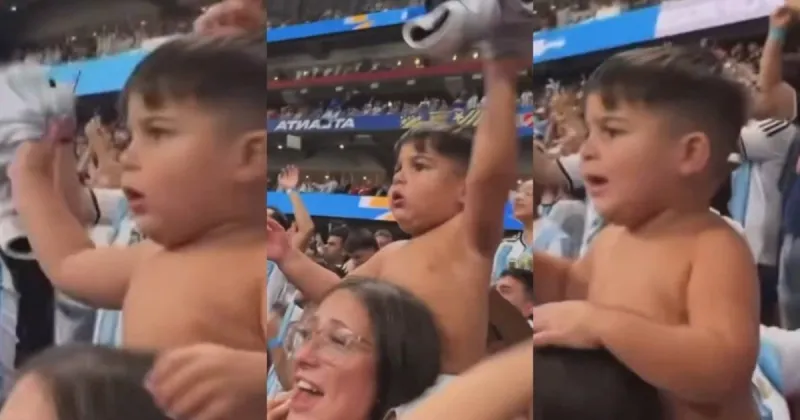 Benjamín, el hijo de Enzo Fernández, y la imagen más tierna en medio de la locura de Argentina vs Egipto