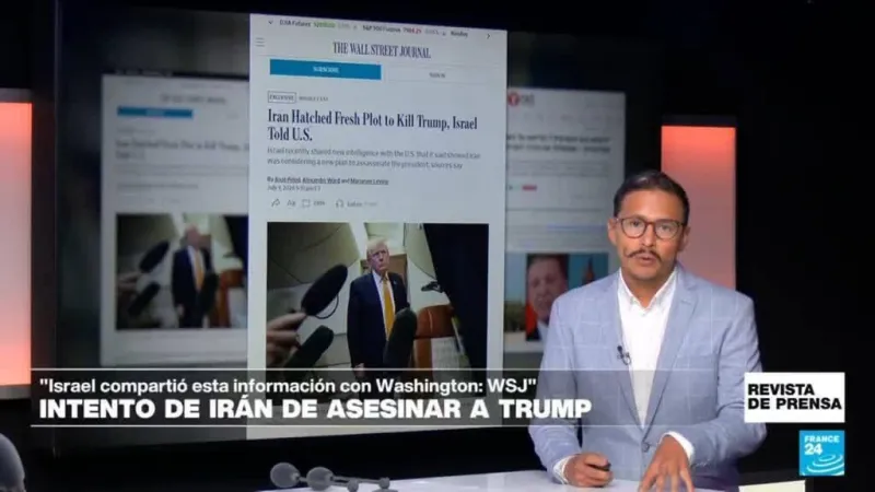 "Irán tramó un nuevo complot para asesinar a Trump, informó Israel a EE. UU.": 'The Wall Street Journal'