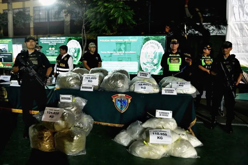 PNP decomisó más de 62 toneladas de droga en solo seis meses