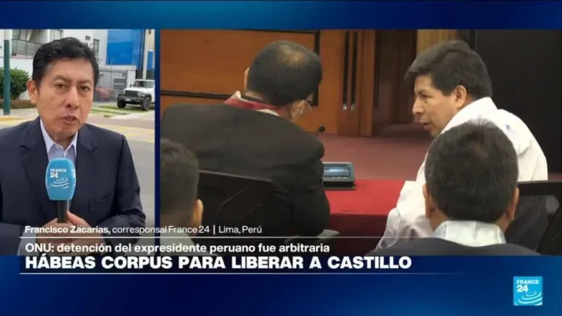 Desde Lima: defensa de Pedro Castillo solicita su libertad mediante un hábeas corpus