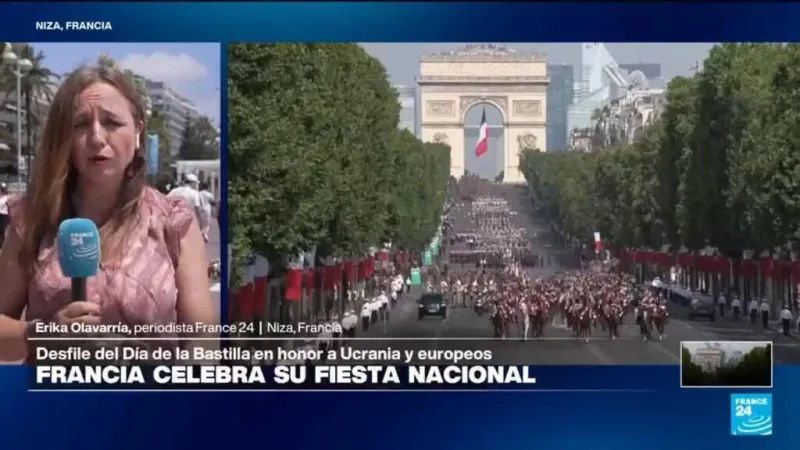 Francia celebra último Día de la Bastilla de Macron y conmemora 10 años de atentados en Niza