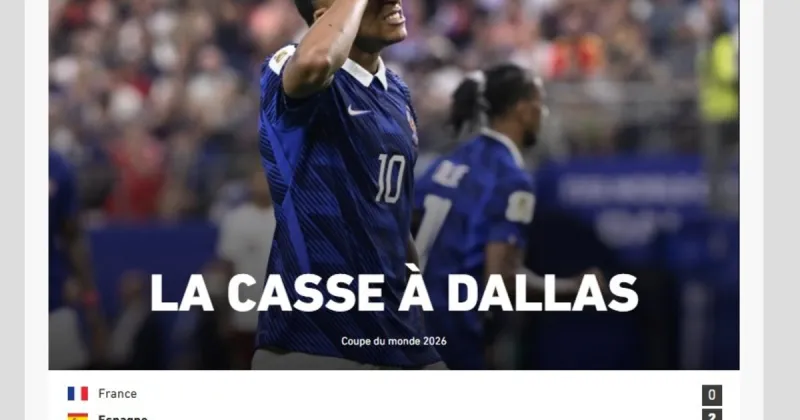 "El desastre de Dallas": los medios de Francia reaccionaron a la derrota en semifinales y pusieron la lupa sobre Mbappé
