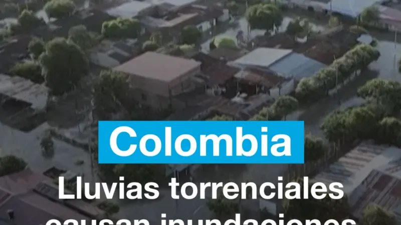Lluvias torrenciales causan inundaciones en varios municipios de Colombia