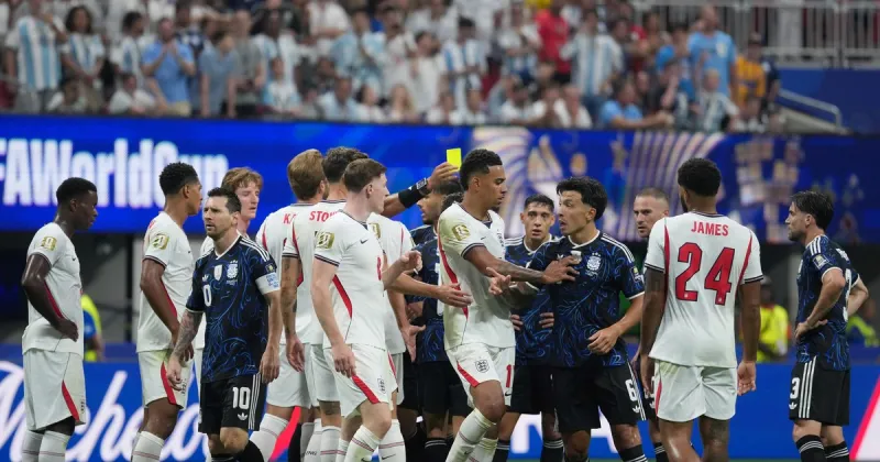 Todos los cruces de un duelo caliente en Atlanta: Paredes contra Bellingham y dientes apretados entre Argentina e Inglaterra
