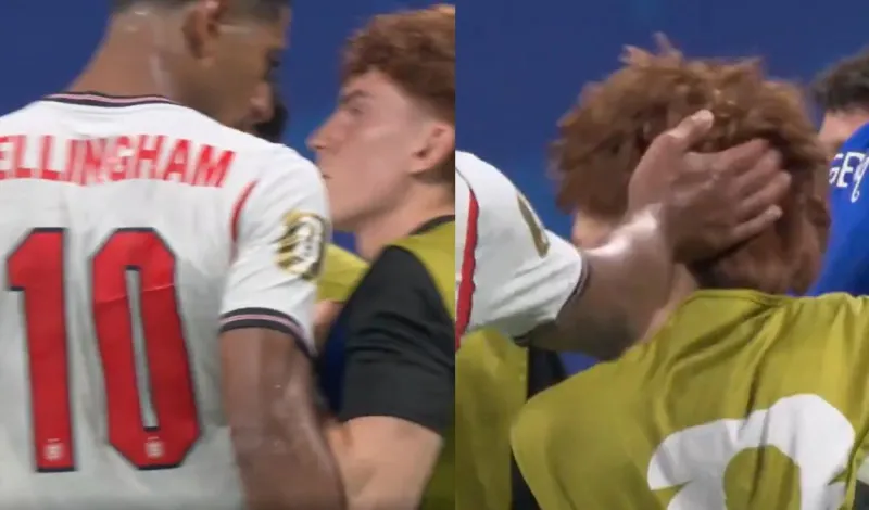 Jude Bellingham perdió el control y golpeó a Valentín Barco tras la eliminación de Inglaterra en el Mundial 2026