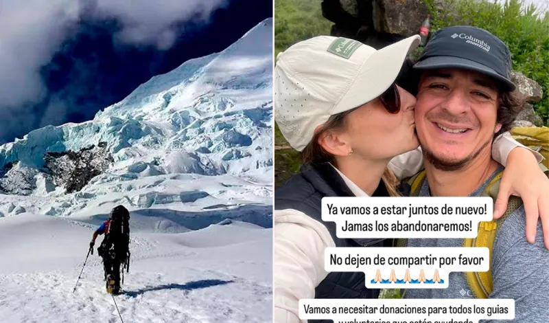 Querida conductora de TV ruega por ayuda para encontrar a su novio influencer desaparecido en el Huascarán: “Se lo suplico”