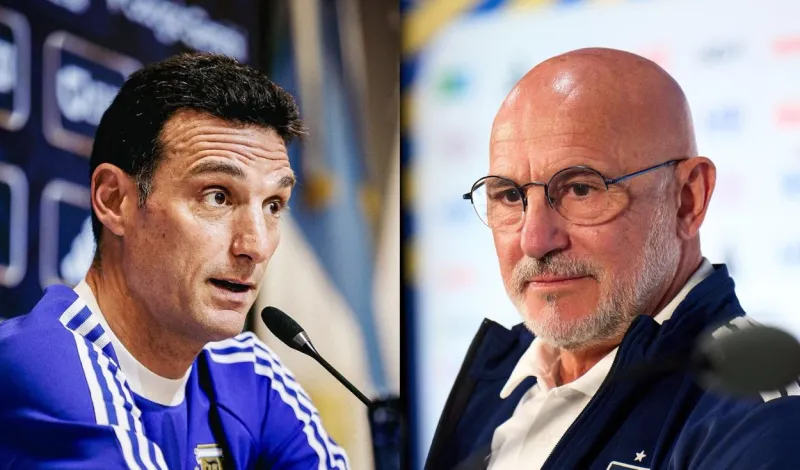 La curiosa historia de Luis de la Fuente y Lionel Scaloni: de maestro y alumno a rivales en la final del Mundial 2026