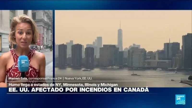 Informe desde Nueva York: humo por incendios en Canadá llega a Estados Unidos