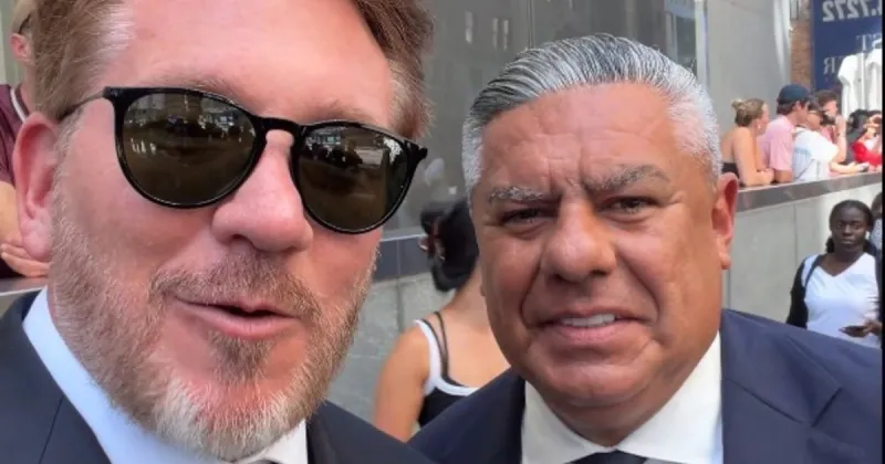 Dos presidentes sueltos en Nueva York: Domínguez bancó a Tapia y pidió por otra vuelta olímpica de Argentina