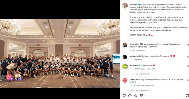 El emotivo posteo de Lionel Messi sacudió las redes, a horas de la final del mundo contra España: qué le dijeron