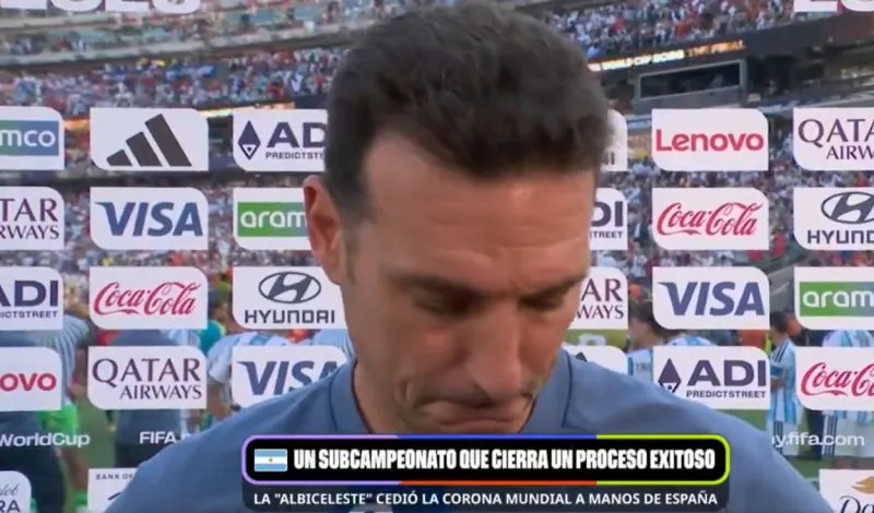 Lionel Scaloni tras perder la final del Mundial 2026 ante España: "Siento tristeza, pero dejamos todo"