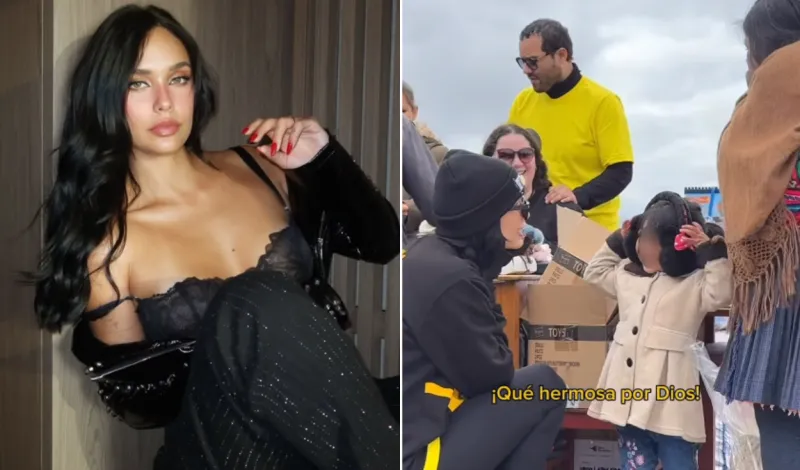Janick Maceta queda en shock por la belleza de una niña en Cajamarca durante ayuda social:  “¡Qué hermosa, por Dios!”