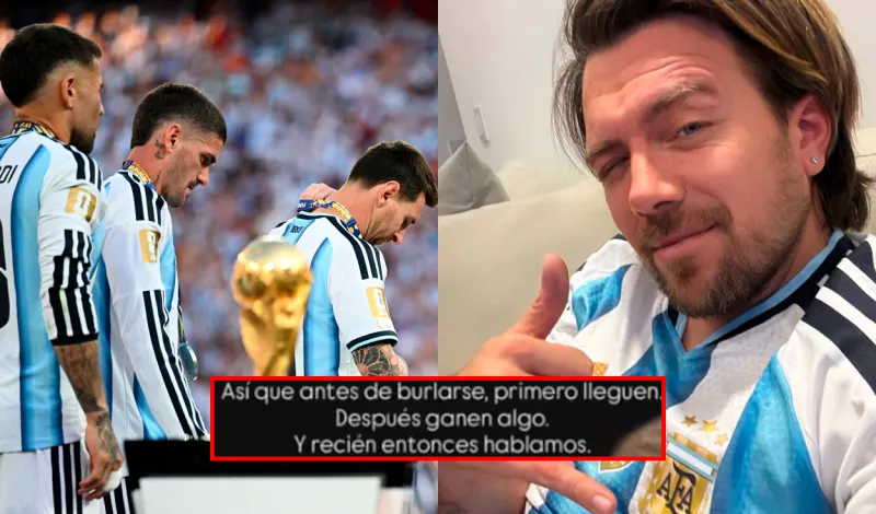 Julián Zucchi explota tras derrota de Argentina en el Mundial y desata polémica con presunta indirecta a Perú: "Primero lleguen, ganen algo"