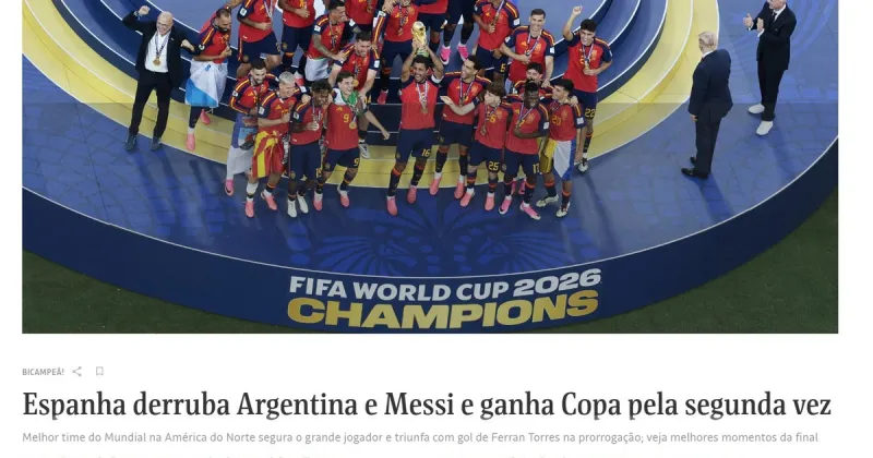Brasil respira con alivio por la derrota de Argentina en la final del Mundial 2026: “Tetracampeonato cancelado”
