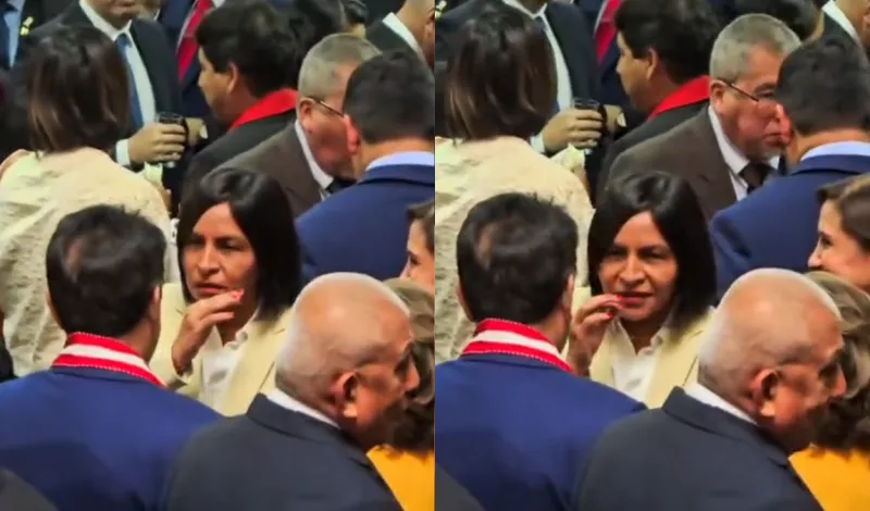 Abogada de Keiko Fujimori es captada riéndose con fiscal de la Nación y haciendo un gesto de silencio