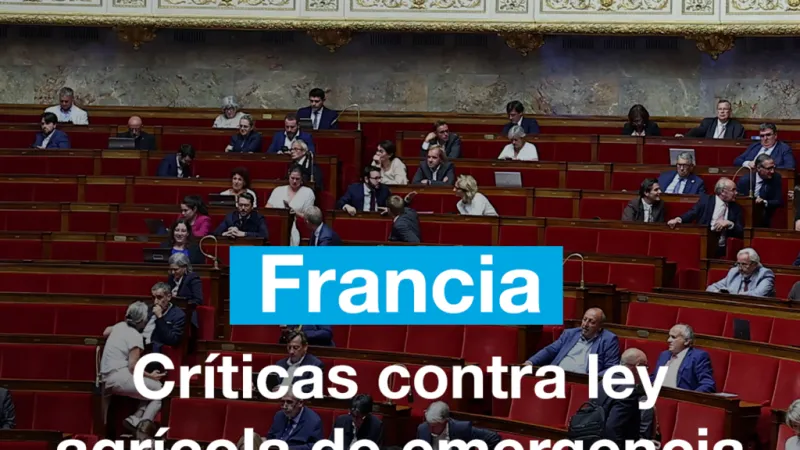 Francia: Críticas contra ley agrícola de emergencia que permite el uso de pesticidas