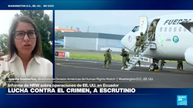 Human Rights Watch pone bajo la lupa las operaciones de EE. UU. en Ecuador