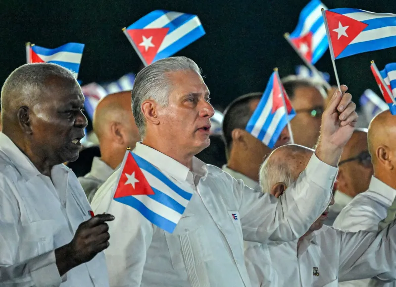 El régimen cubano celebra el Día de la Rebeldía sin Raúl Castro y con protestas multitudinarias
