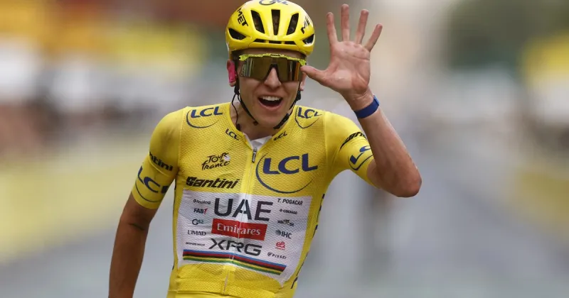 Tadej Pogacar, inmenso en el Tour de Francia: ganó su quinto título e igualó el récord histórico