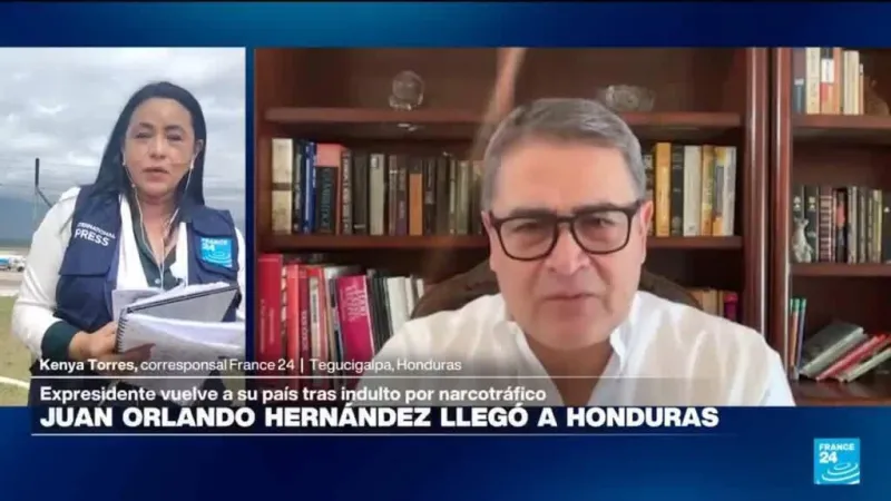 Informe desde Tegucigalpa: Juan Orlando Hernández llega a Honduras tras indulto por narcotráfico