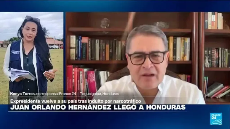Tras su regreso a Honduras, Juan Orlando Hernández insiste en su "inocencia"
