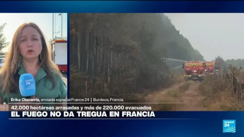 Informe desde Lège-Cap-Ferret: bomberos se preparan para cuarta ola de calor