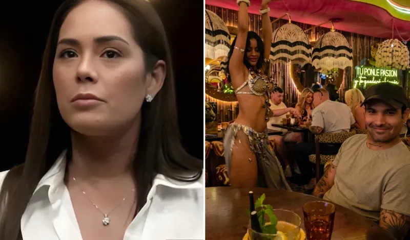 Karen Schwarz 'enfrenta' a Ezio Oliva luego de que bailarina le hiciera un sensual baile: "Él haciendo méritos"