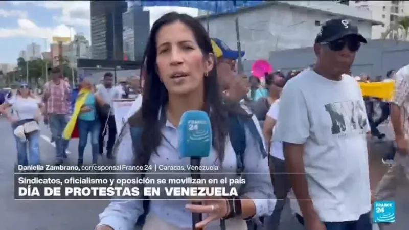 Desde Caracas: manifestantes en Venezuela reivindican el triunfo de González Urrutia en 2024