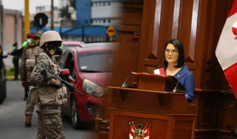 Keiko Fujimori anuncia que Fuerzas Armadas asumirán el control de orden interno durante Estados de emergencia