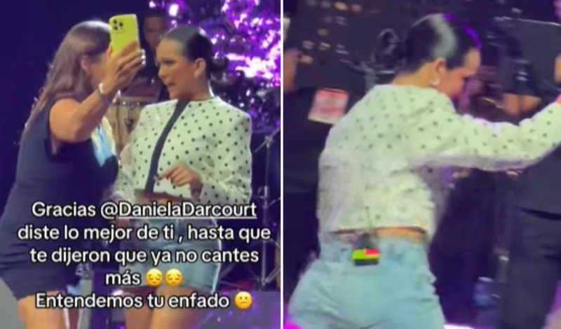 Daniela Darcourt vive bochornoso momento al ser 'echada' en pleno concierto en Barcelona y se pronuncia: "El show debe..."