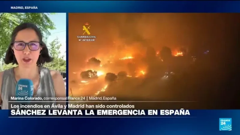España: incendios de Ávila y Madrid han sido controlados; Sánchez levanta estado de emergencia