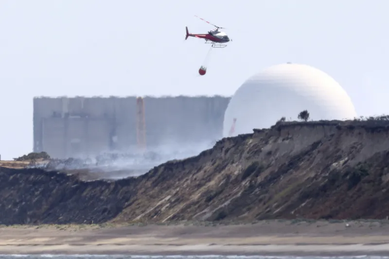 La mayor central nuclear del Reino Unido, en estado de alerta por un incendio forestal