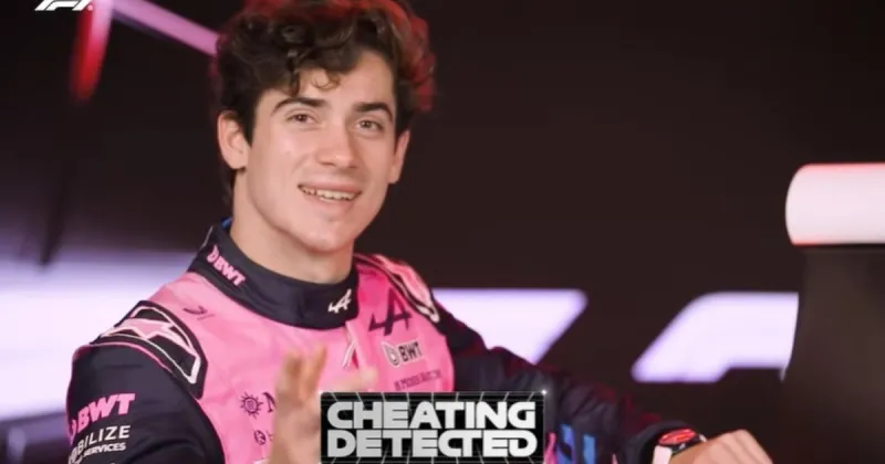 La desopilante participación de Colapinto en el Grill the Grid, el popular juego de la Fórmula 1: "Chequito", "Carlinhos" y trampas varias