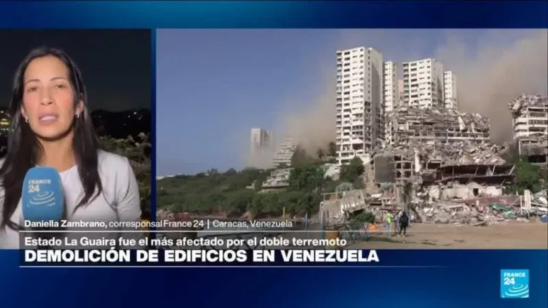 Informe desde Caracas: arranca demolición controlada de edificios tras terremotos en Venezuela
