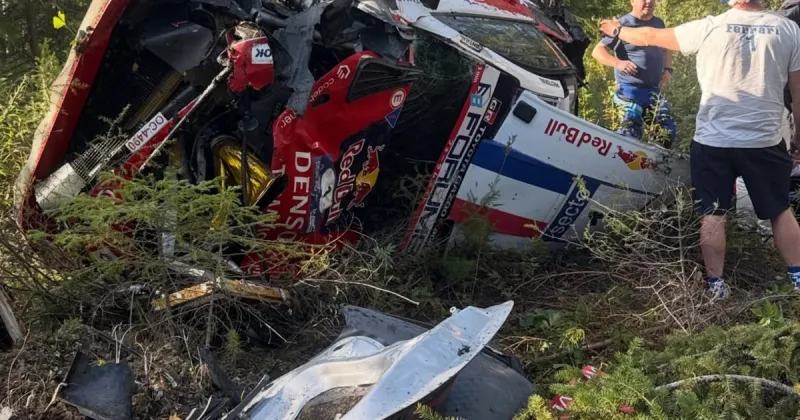 Sébastien Ogier sufrió un espectacular accidente: un vuelco brutal que lo llevó sin escalas al hospital