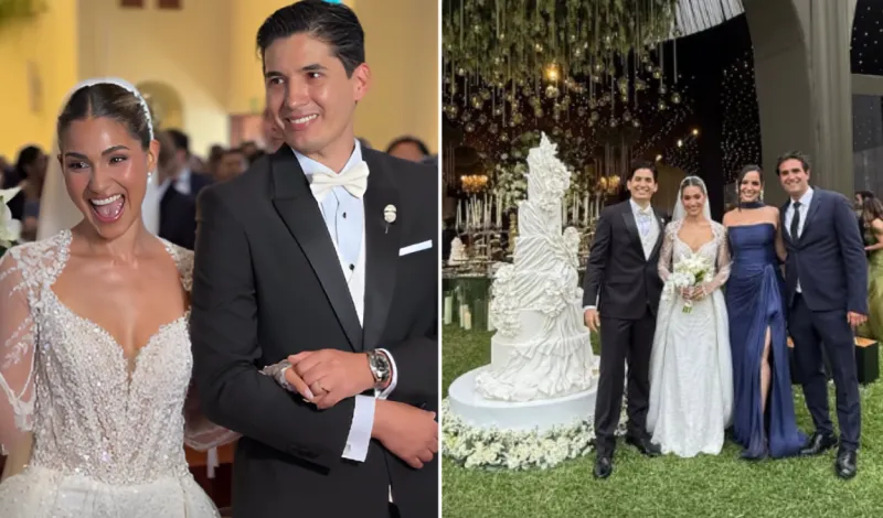 Andrea Arana, conductora de Willax, celebra su romántica boda religiosa con Félix Lindo y comparte emotivos momentos